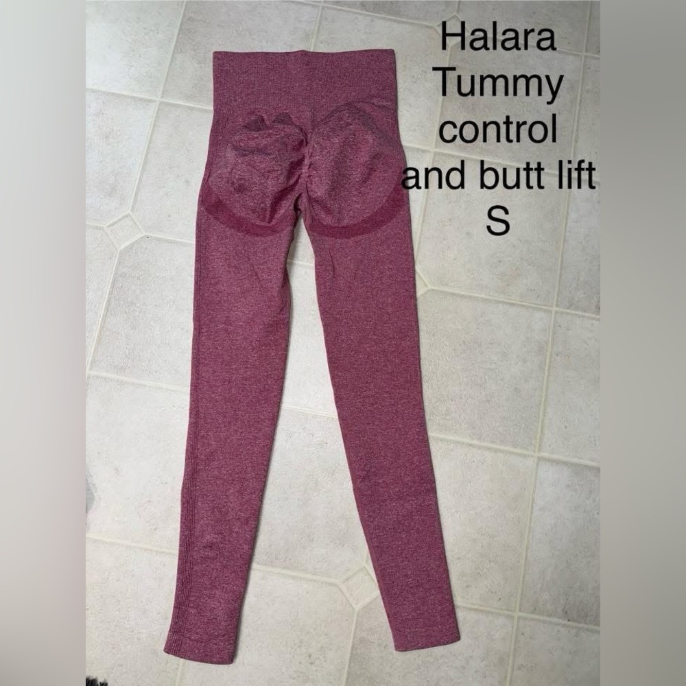 HALARA Maroon Tummy Control Leggings